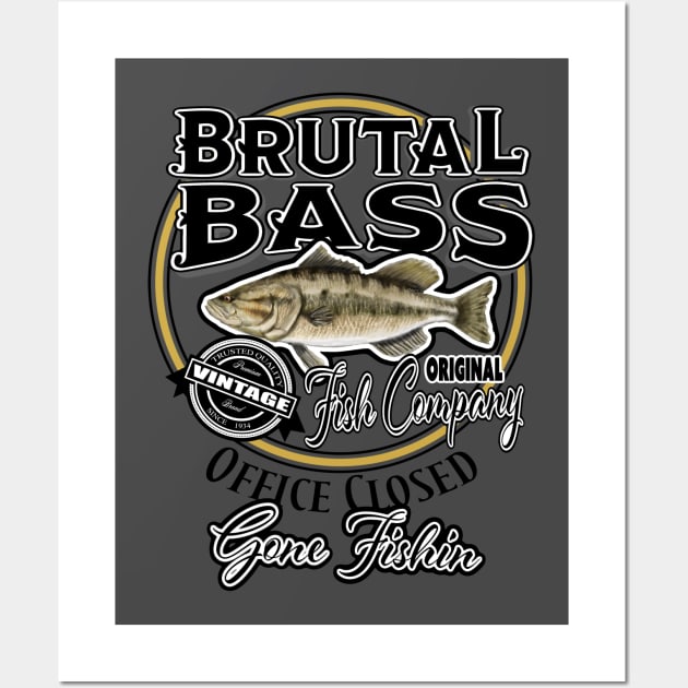 Brutal Bass Fish Co Wall Art by PeggyNovak